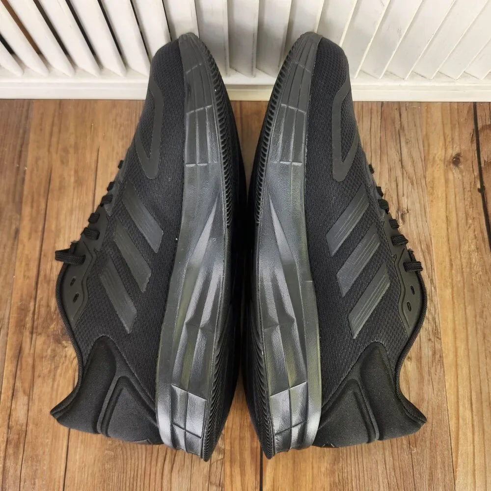 Adidas Duramo 10 Running Shoes Mens Size 10.5 Triple Black Gym Sneakers GW8342